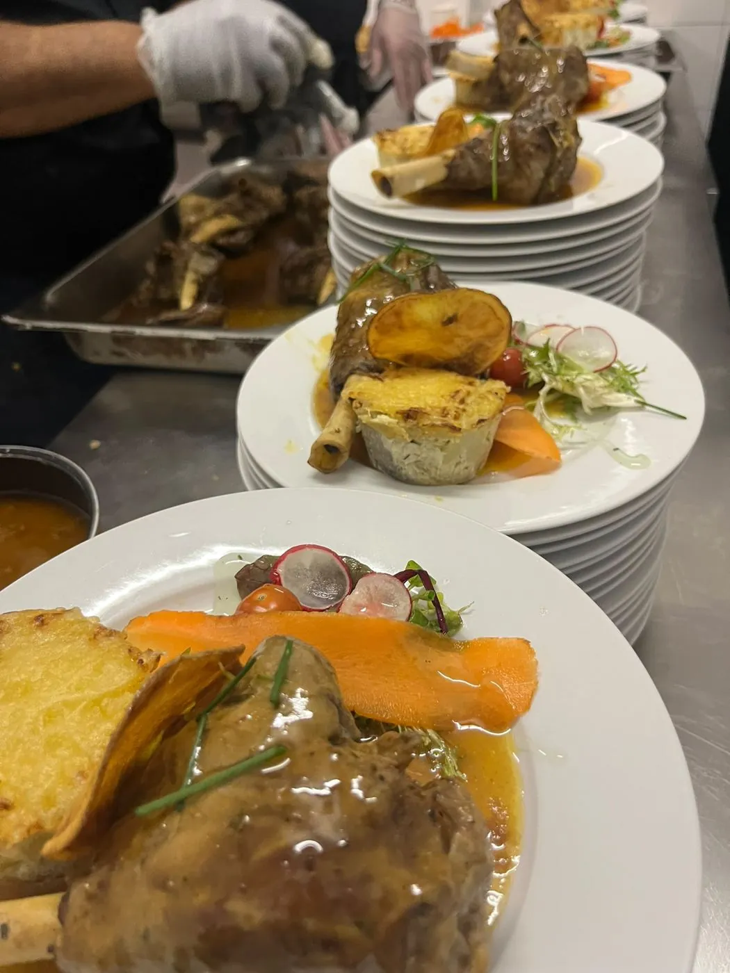 Service traiteur — réalisation LH Gourmet