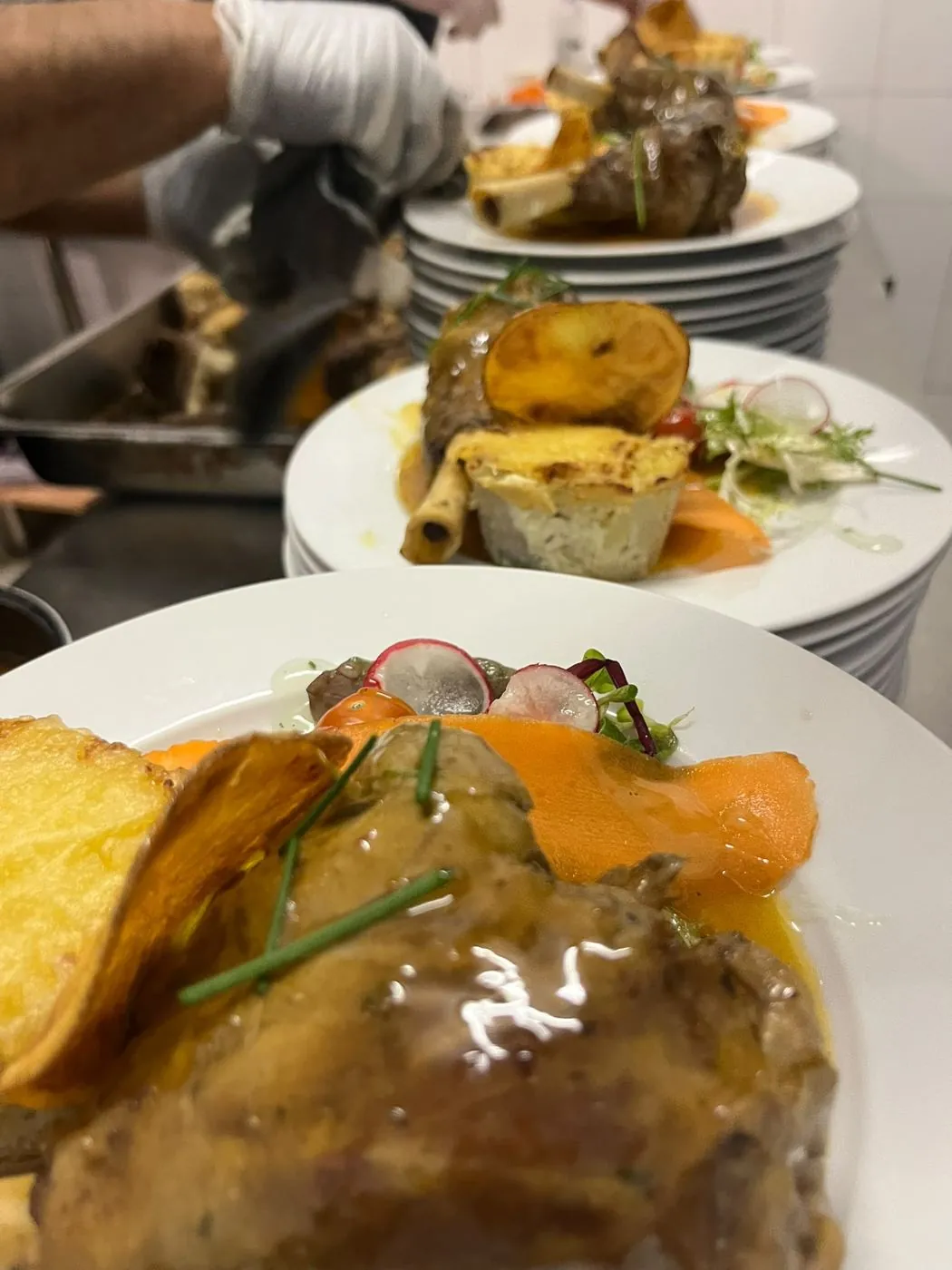 Service traiteur — réalisation LH Gourmet